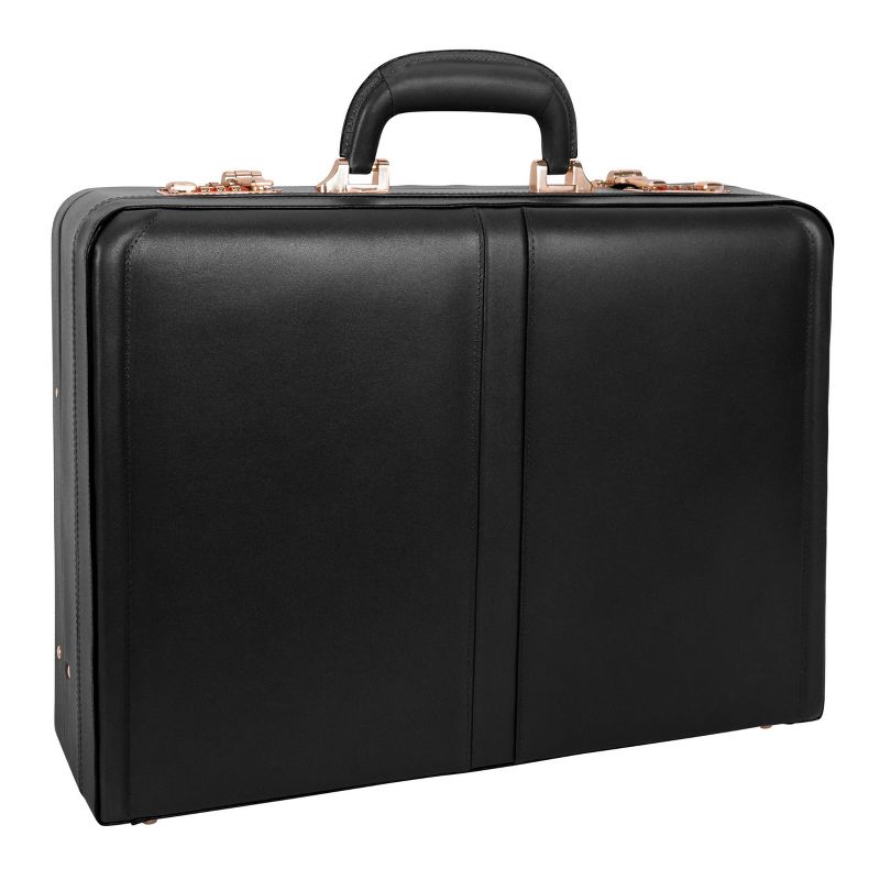 McKlein Harper Leather Expandable Attache Briefcase, 3 of 9