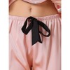 cheibear Women's Satin Silky Summer Camisole and Pants Sleepwear Pajama Sets - 4 of 4