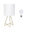 Down To The Wire Table Lamp with Fabric Shade - Simple Designs - 3 of 4