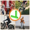 Unique Bargains Rubber Non-Slip Mushroom Bike Fit 7/8" Handlebar Grips 4.53" 2 Pairs - 4 of 4