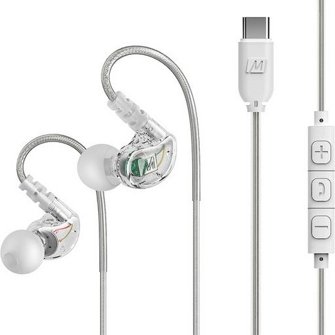 MEE audio M6 Sport - Auriculares con cable USB-C con ganchos de cable de  memoria, aislamiento de ruido en los oídos para correr, gimnasio
