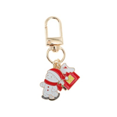 Unique Bargains Christmas Keychain Lobster Clasp Zinc Alloy Colorful 2.17" 1 Pc