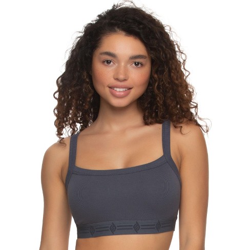 Felina Women's Primavera Soft Rib Bralette (odyssey Grey,medium) : Target
