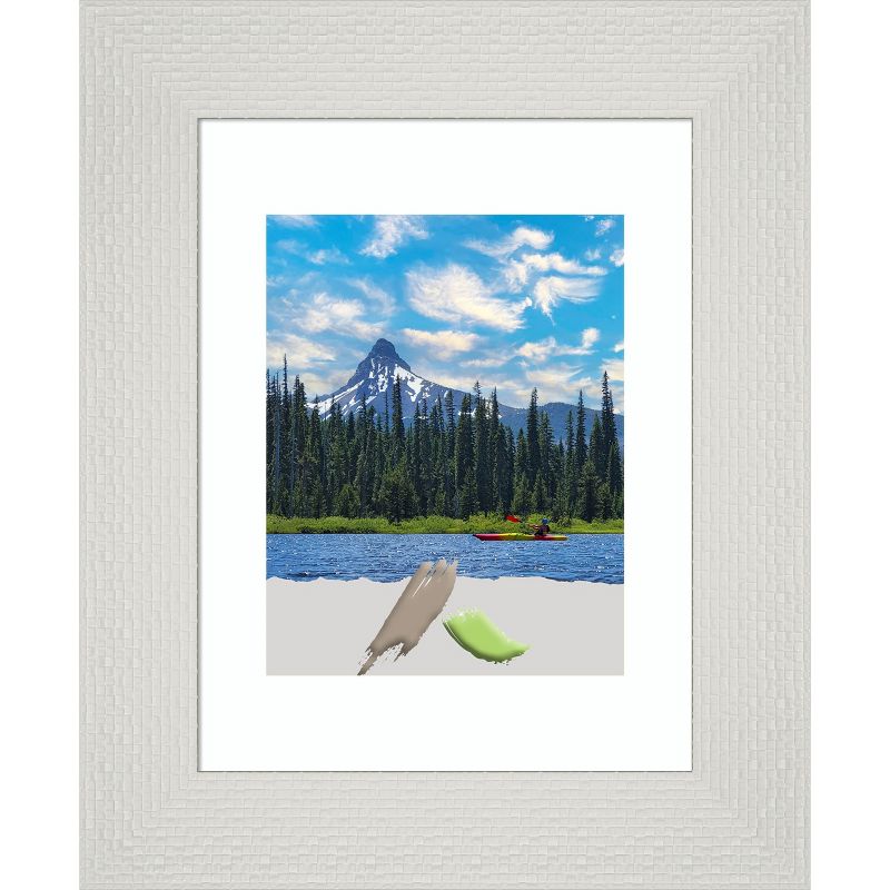 Amanti Art Mosaic White Picture Frame, 1 of 11