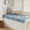 FONTOI 24*"24*"5" Square Bed Pillow, Floor Pillow Cushion, Couch Cushion with Scalloped Edge Design for Bed Couch Sofa Floor, Aqua Blue, 24"*5"*24" - 4 of 4