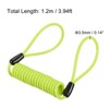 Unique Bargains Steel Spring Luggage Locking Security Cable with Double Loops - 2 of 4