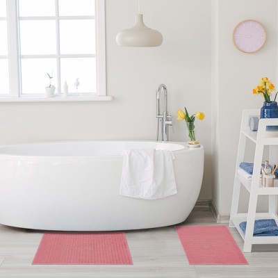 Rosewood Eco-Friendly Cotton Textured Bath Mat Set