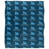College Of Coastal Georgia Logo Pattern Silky Touch Blanket White 50x60 - 2 of 4