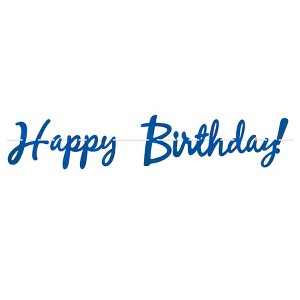 Foil Happy Birthday Streamer, 9" x 5', Pack of 2 - 1 of 4