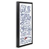 Stupell Industries Sea & Cottage Beach Life Calligraphy Floating Frame Canvas Art, Black, 11" x 25" - 2 of 4