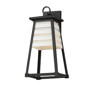 Maxim Lighting Shutters 1 - Light Wall Light in  White/Black - 1 of 3
