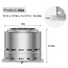 LOVMOR Smokeless Firepit, Wood Burning Fire Pit with Stand and Bag, Portable Stainless Steel Bonfire, Low Smoke Fireplaces for Patio and outside - 3 of 4