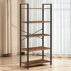 VASAGLE 5-Tier Tall Bookshelf, Bookcase with Steel Frame, Book Shelf for Living Room, Home Office, Study, 11.8 x 26 x 60 Inches, Industrial Style - 2 of 3