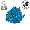 Novelty Lights LED Christmas String Lights Light Set 100 Mini Bulbs  (Green Wire, 34 Feet) - 2 of 4