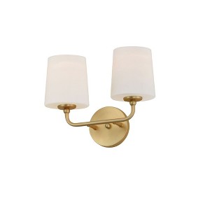 Maxim Lighting Bristol 2 - Light Wall Light in  Satin Brass - 1 of 4