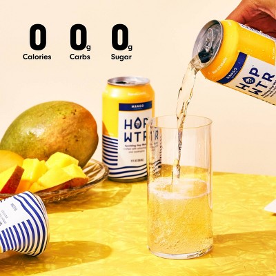 HOP WTR Mango Non-Alcoholic - 6pk/12 fl oz Cans