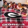 NCAA Georgia Bulldogs Plaid Ultra Cozy Throw Blanket - 3 of 3