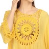 Women's Crocheted Fringed Trim Dress Cover Up - White Mark - 4 of 4