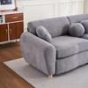 84"W Modern Loveseat Sofa with 5 Ball Pillows, Comfy Chenille Upholstered Sofa Couch 4S - ModernLuxe - 4 of 4