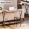 Console Table, Black Sofa Tables Narrow Entryway Table with Storage Shelf and Metal Frame - 4 of 4