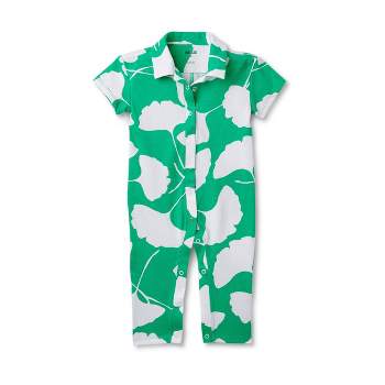 Baby Short Sleeve Ginkgo Green Jumpsuit - DVF for Target