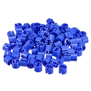 Unique Bargains Fit 0.14 Inch Rod Clothes Hanger Color Coding Markers Blank Tags 150 Pcs - 1 of 3