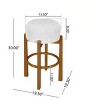 30" Wooden Bar Stools Set, Upholstered Barstool with Rubberwood Frame for Kitchen Island or Home Bars-3irtyhousy - 4 of 4