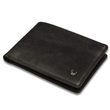 DONBOLSO Slim Wallet Minimalist Wallet Mens Wallet RFID Blocking Card Holder with Money Clip, Vintage Black