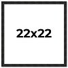 PosterPalooza | 22x22 Thin Barnwood Picture Frame, UV Acrylic, 2 Finishes - Grey and Black - 2 of 4
