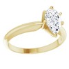 Pompeii3 1/3Ct Solitaire Pear Shape Diamond Engagement Ring in 14k White or Yellow Gold - 2 of 4