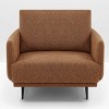 Nebula Vortex 37.5'' Tan Color Wide Oversized Armchair Accent Chair Single Seat Sofa for Living Room - 3 of 4