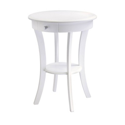 Sasha Round Accent Table - White - Winsome