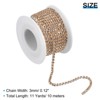 Unique Bargains Bags Clothing Decoration Crystal Rhinestone Sew on Close Claw Chain Trim - 2 of 4