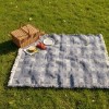 Blue Plaid Throw 2-Layer Cotton 46x60 inch by Manual Woodworkers and Weavers and Weavers - 3 of 3
