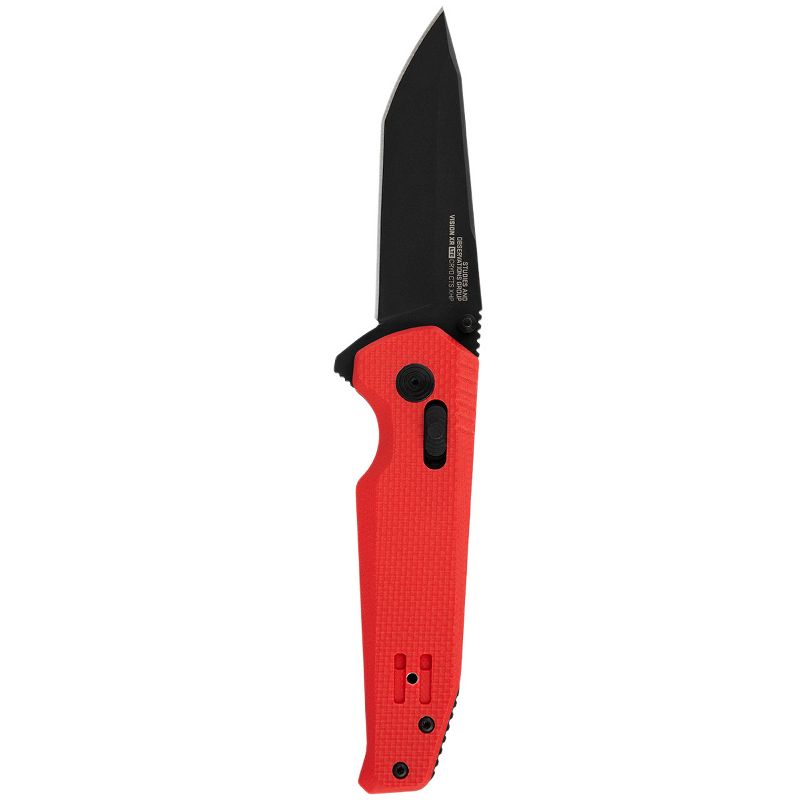 SOG Vision XR LTE Straight Edge Steel Tactical Pocket Knife, Red, 5 of 9