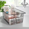 Sorbus 4 Pack Metal Wire Storage Cabinet Baskets, Kitchen Pantry Organizer - Storage Bins for Home, Bathroom, Laundry Room, Closet Organization - 2 of 4