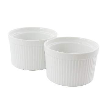 Our Table Simply White Porcelain 22 Ounce Ramekin Set of 2
