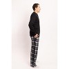 #FollowMe Mens Thermal Henley Pajama Set with Polar Fleece Pants  Warm, Comfy Sleepwear - 2 of 3
