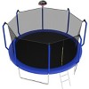 HFYee 8/10/12/14/10*16FT Backyard Trampoline Basketball Kit with Bonus Balls & Safety Enclosure for Ages 8+, Blue - 2 of 4