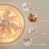 Airsurfer 16.5-Inch Low Profile Ceiling Fan – 7-Blade Flush Mount Fan in Gold with Remote Control, Quiet Motor for Bedroom or Small Spaces - 3 of 4