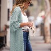 Amaryllis Women's Velvet Duster Open Front Relaxed Fit Longline Lightweight Cardigan Layering Piece - 4 of 4