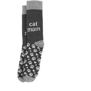 Pavilion Gift Company - Cat Mom - Ladies Crew Socks - Socks - 1 of 4