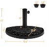 Yaheetech Heavy-duty Base Stand for Outdoor Umbrella, Black - 3 of 4
