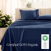 400 Thread Count Organic Cotton Sateen Bed Sheet Set by Bare Home - 2 of 4