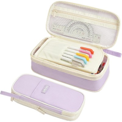 Paaaawaters Pencil Case Cute Pencil Pouch for Girls Big Capacity Pen Bag Box, Kawaii Aesthetic College School Supplies