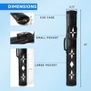 GSE 2x2 Deluxe Oval Billiard Pool Cue Stick Carrying Case, Holds 2 Butts and 2 Shafts Pool Cue Sticks - 2 of 4