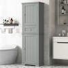 Tramull Tall Bathroom Storage Cabinet with Drawer & Adjustable Shelf, Freestanding Organizer for Home Essentials - 3 of 4