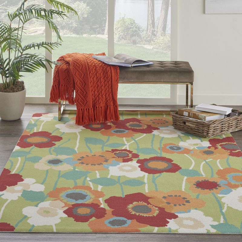 Waverly Sun & Shade "Pic-A-Poppy" Bluebell Indoor/Outdoor Area Rug by Nourison, 3 of 13
