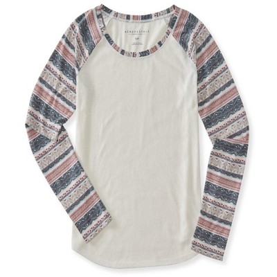 Aeropostale Womens Geo Raglan Graphic T-Shirt