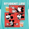 Girls' - Disney - Mickey Mouse Student Life Fitted Short Sleeve Graphic T-Shirt - 2 of 4